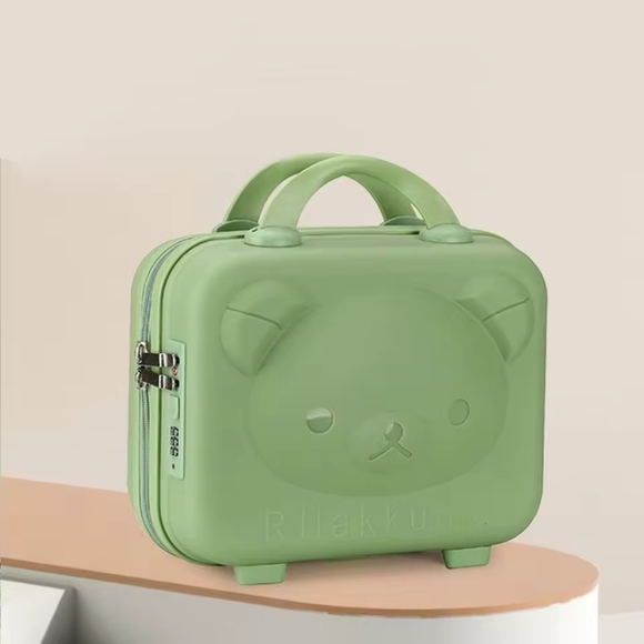 Rilakkuma Hard Shell Small Carry-On Travel Case in Sage Green NEW - Picture 4 of 16